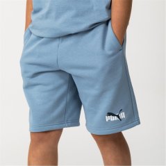 Puma Essentials Logo Fleece Shorts Boys Blue