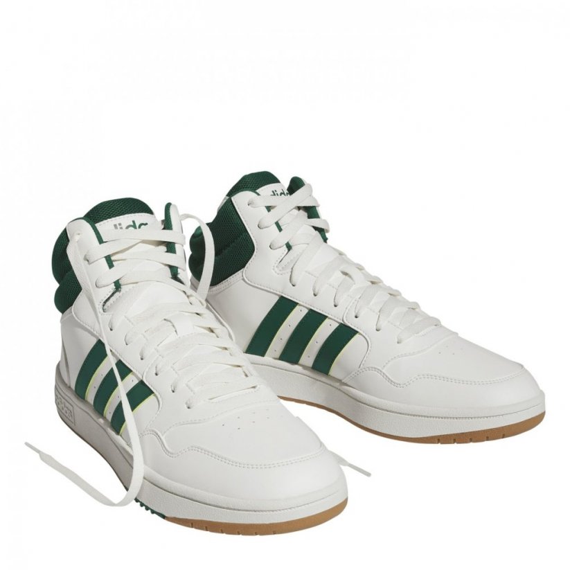 adidas adidas Hoops 3.0 Mid Classic Vintage Shoes Mens White/Green