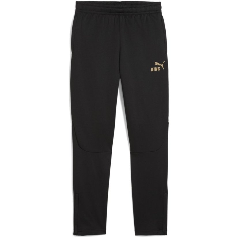 Puma Kids' KING Performance Tracksuit Bottoms Black/Gold
