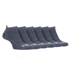 Jeep 6 Pack Trainer Socks Mens Charcoal