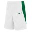 Nike Unisex Kids' Basketball Shorts Wht/Pine Green