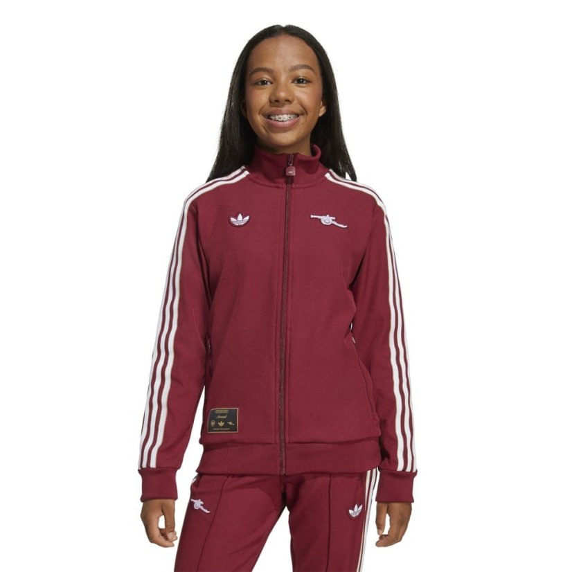 adidas Arsenal Icons Tracksuit Top Juniors Red