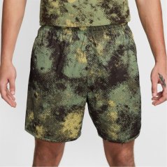 Nike Totality Camo Men'S 7 Dri-Fit Unlined Fitness Shorts Gym Short Mens Green/Black