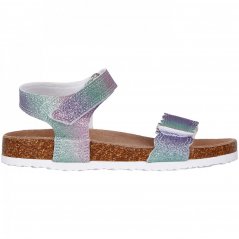 SoulCal Cork Sandals Childrens Rainbow Glitter