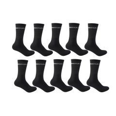 Donnay 10 Pack Crew Socks Children Black