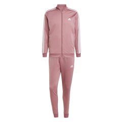 adidas Basic 3 - Stripes Tricot Tracksuit Crimson