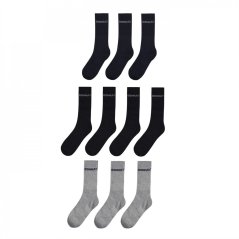 Donnay 10 Pack Quarter Socks Plus Size 12+ Black