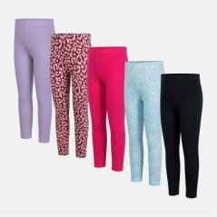 Miso 5Pk Leggings In62 Black/Pink
