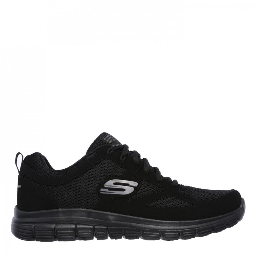 Skechers Flex Burns Agoura Mens Trainers Black