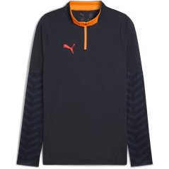 Puma Individual Cup Drill Top Adults Navy/Orange