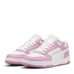 Puma Rebound V6 Low Low-Top Trainers Womens Pink/Off White