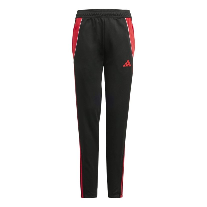 adidas Tiro 24 Slim Training Tracksuit Bottoms Kids Black/Ruby