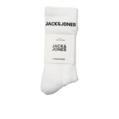 Jack and Jones Men's Basic Crew Socks White