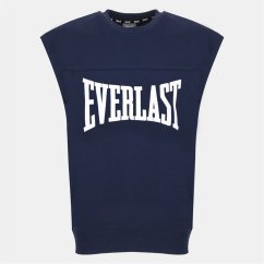 Everlast Men's Cotton Sleeveless Oversized Fit Crew Sweatshirt Navy