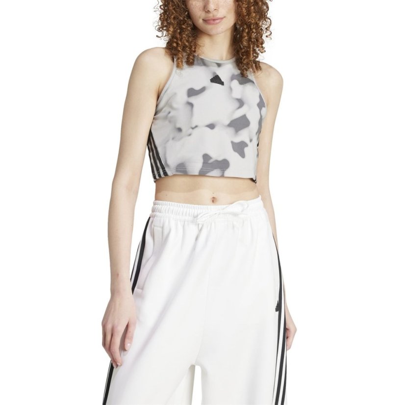 adidas Future Icons 3-Stripes Tank Top Womens Multi/Grey Four