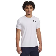 Under Armour HeatGear® Fitted Short Sleeve Mens White/Black
