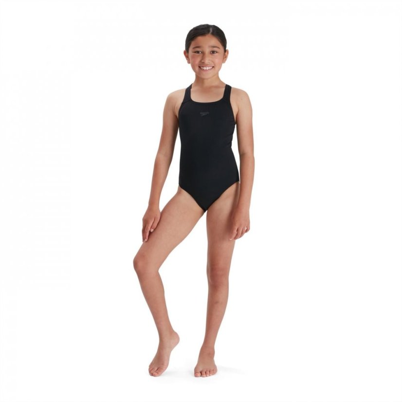 Speedo Endurance + Medalist Swimsuit Juniors Black