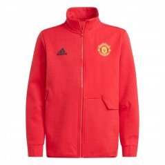 adidas Manchester United Anthem Jacket 2023 2024 Juniors Real Red