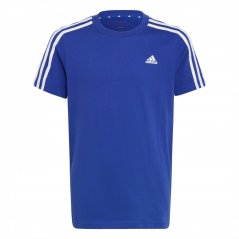 adidas Stripe Essentials T-Shirt Junior Blue/White