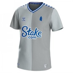Hummel Everton Third Shirt 2023 2024 Adults Grey