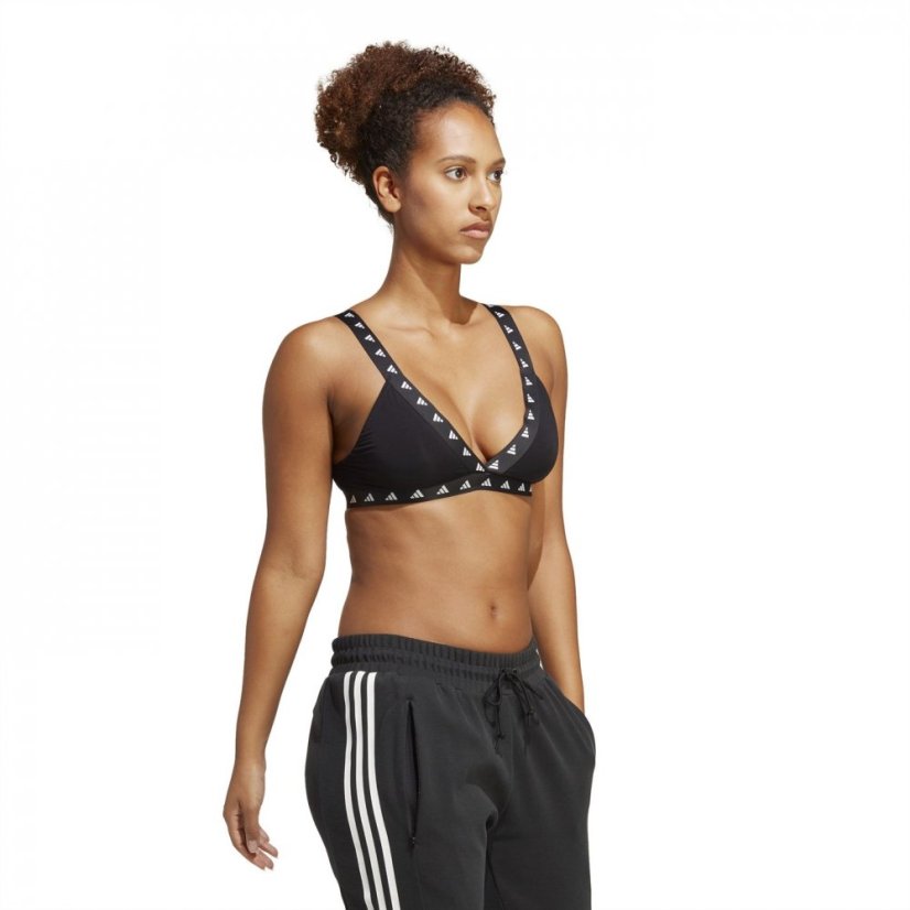 adidas Purebare Light-Support Bra Womens Low Impact Sports Black