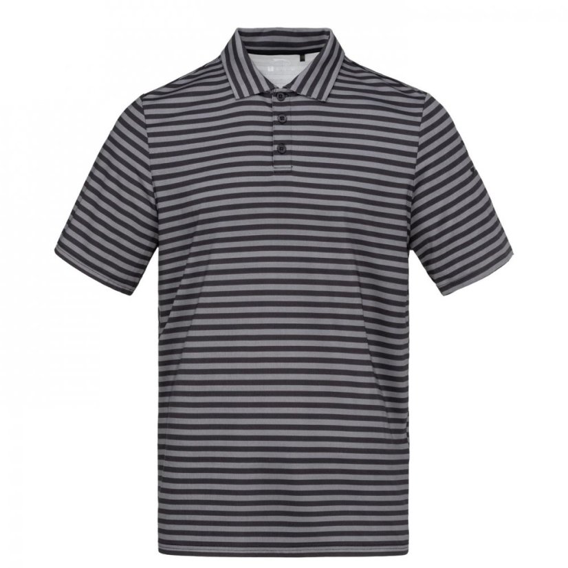 Slazenger Stripe pánské polo tričko Black