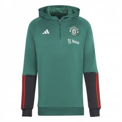 adidas Manchester United FC Tiro 23 Training Jacket 2023 2024 Mens Green/Black