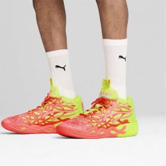 Puma Men's Mb.04 1Love Basketball Trainers Pink Alert-Ye