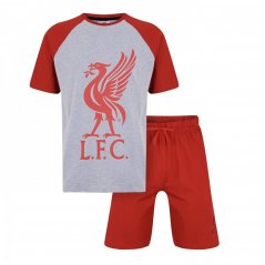 Team Mens Liverpool FC Short Sleeve Pj Set Liverpool