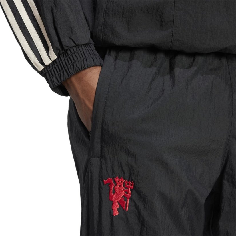 adidas Manchester United Originals Tracksuit Bottoms Adults Black/Red