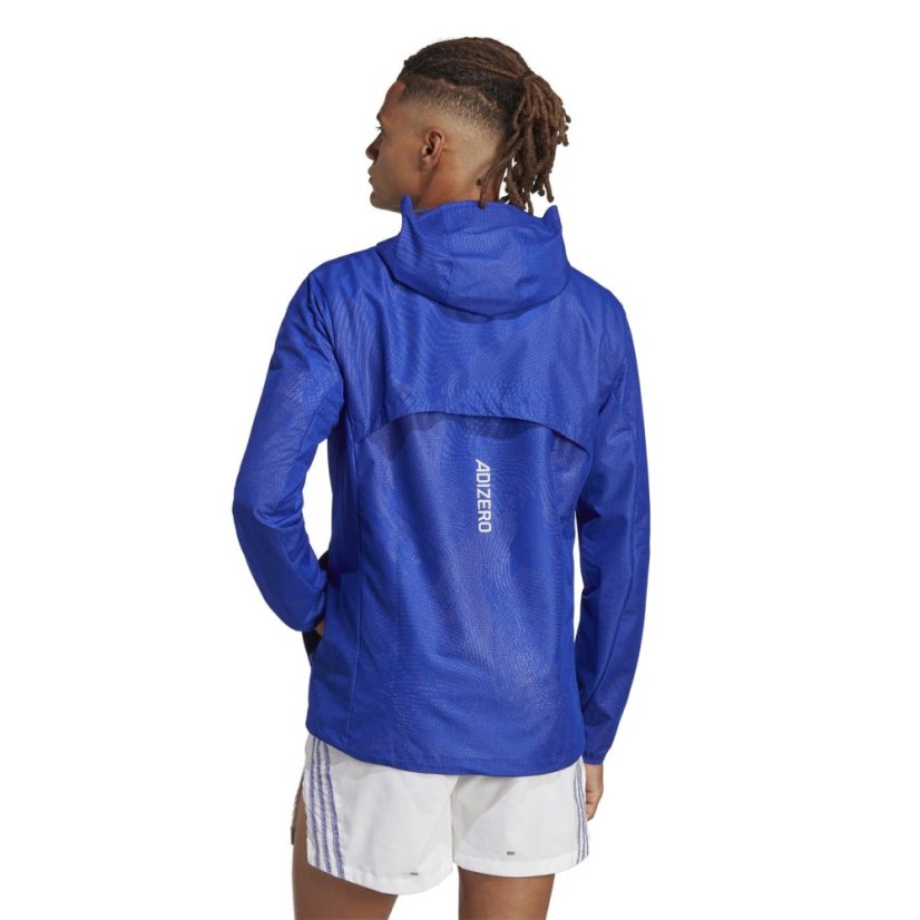 adidas Adizero Engineered Membrane Jacket Mens Running Lucblu