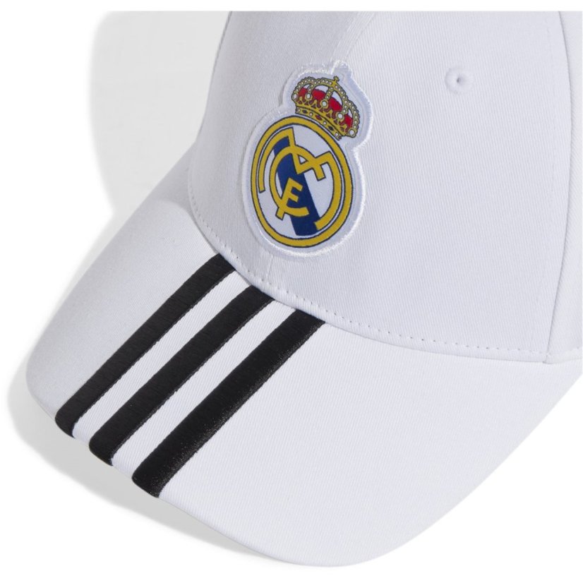 adidas Real Madrid Baseball Cap Adults White/Black