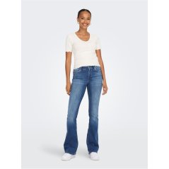 Only Women's Flared Bootcut Jeans Medium Blue