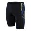 Speedo Men's Tech Panel Jam Swim Shorts Black/Blue