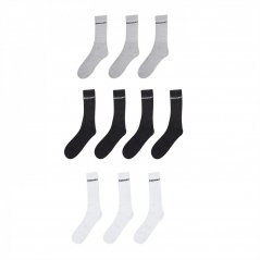 Donnay 10 Pack Crew Socks Plus Size Mens Multi Asst