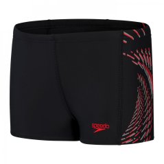 Speedo Kids' Placement Print Swim Shorts Navy/Green