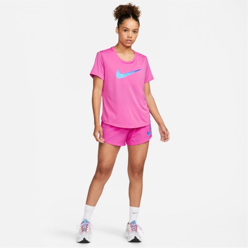 Nike One Dri-FIT Swoosh Women's Short-Sleeved Top Active Fucshia