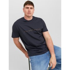 Jack and Jones Star pánske tričko Plus Size Dark Navy