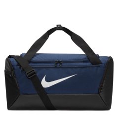 Nike Brasilia S Training Duffel Bag (Small) Navy/White