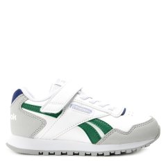 Reebok Kids' Glide Elastic Lace & Strap Trainers White/Grey