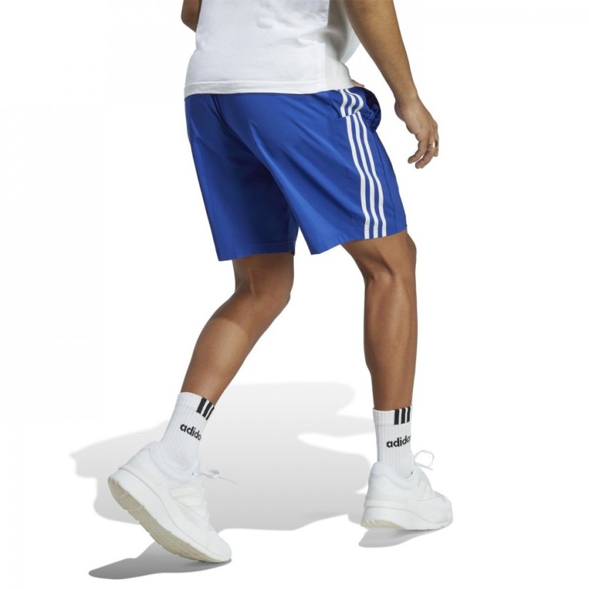 adidas 3-Stripes pánske šortky BrightRoyal/Wht - Veľkosť: 2XL