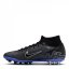 Nike Zoom Mercurial Superfly 9 Academy AG Artificial-Grass Football Boots Black/Chrome