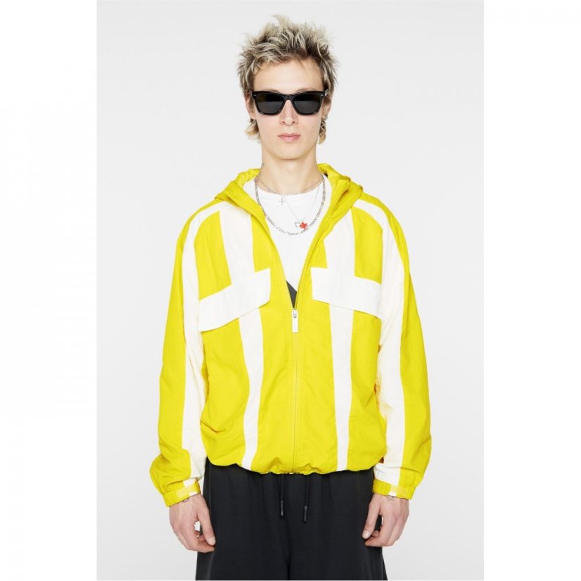 No Fear Panelled Track Jacket Yellow
