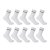 Donnay Crew 10 Pack Sports Socks White