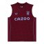 Castore Aston Villa Football Vest Rhodod/Serenity