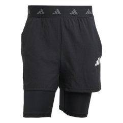 adidas Gym+ 2-in-1 pánske šortky Black/Black