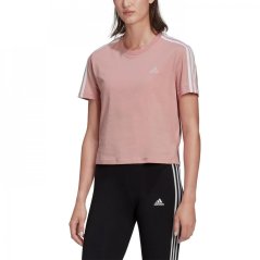 adidas 3S Crop dámské tričko Pink