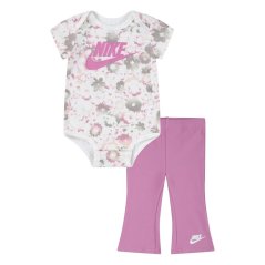 Nike Kids' Flow-Ral Bodysuit Legging Onesie Magic Flamingo