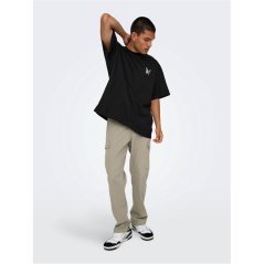 Only Men's Cargo Trousers Chinchilla