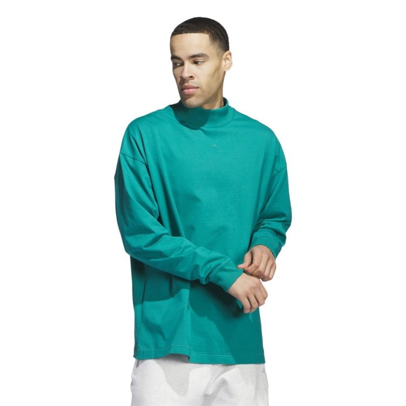 adidas Basketball Long Sleeve Tee pánske tričko Eqt Green S16